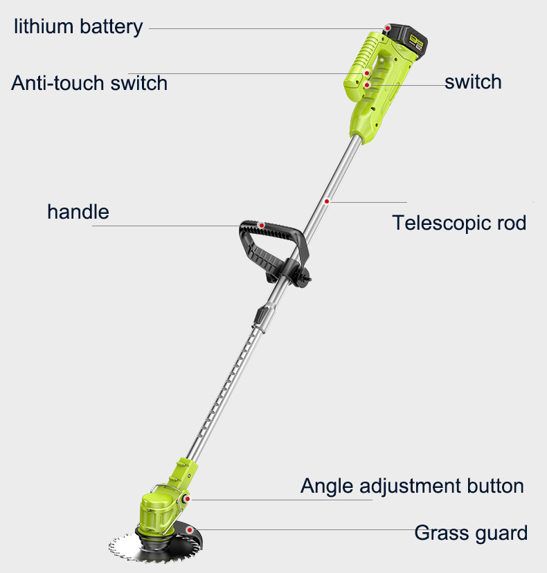 Rotary Small Yard Electric Lawn Mower With Roller