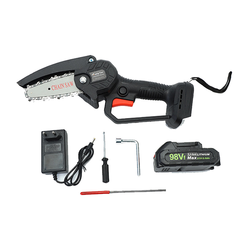 Portable household pruning electric chainsaw