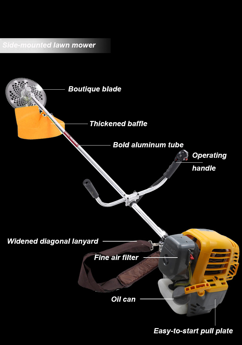 Metal Blade Intelligent Outdoor Knapsack Mower