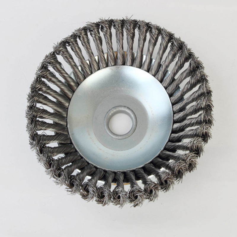 Twisted Stainless Steel Weeding Wire Wheel For Garden